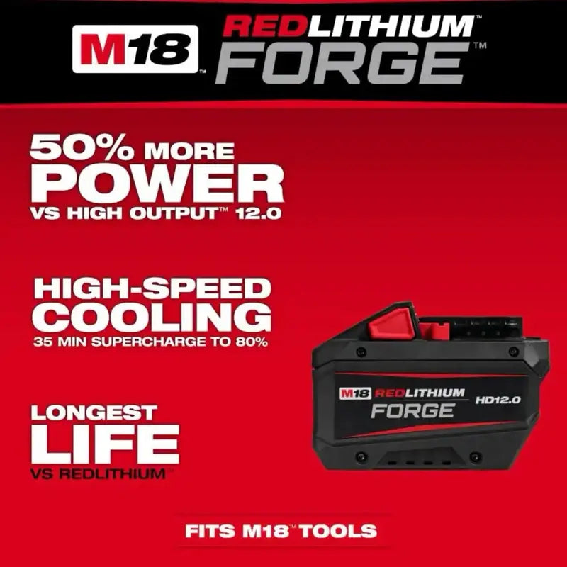 Milwaukee M18 18V Lithium-Ion REDLITHIUM FORGE HD 6.0-12.0 AH Battery Pack