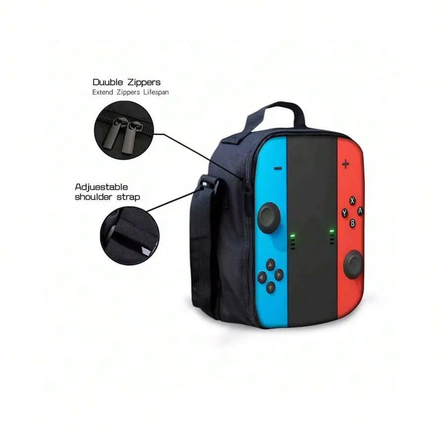 Game Controller - Inspired 3 - Piece Bag Set, Perfect for Gamers, School & Gaming Trips, Ideal for Back - to - School & Gaming Tournaments, Includes Backpack, Crossbody & Pouch, 17In Bookpack