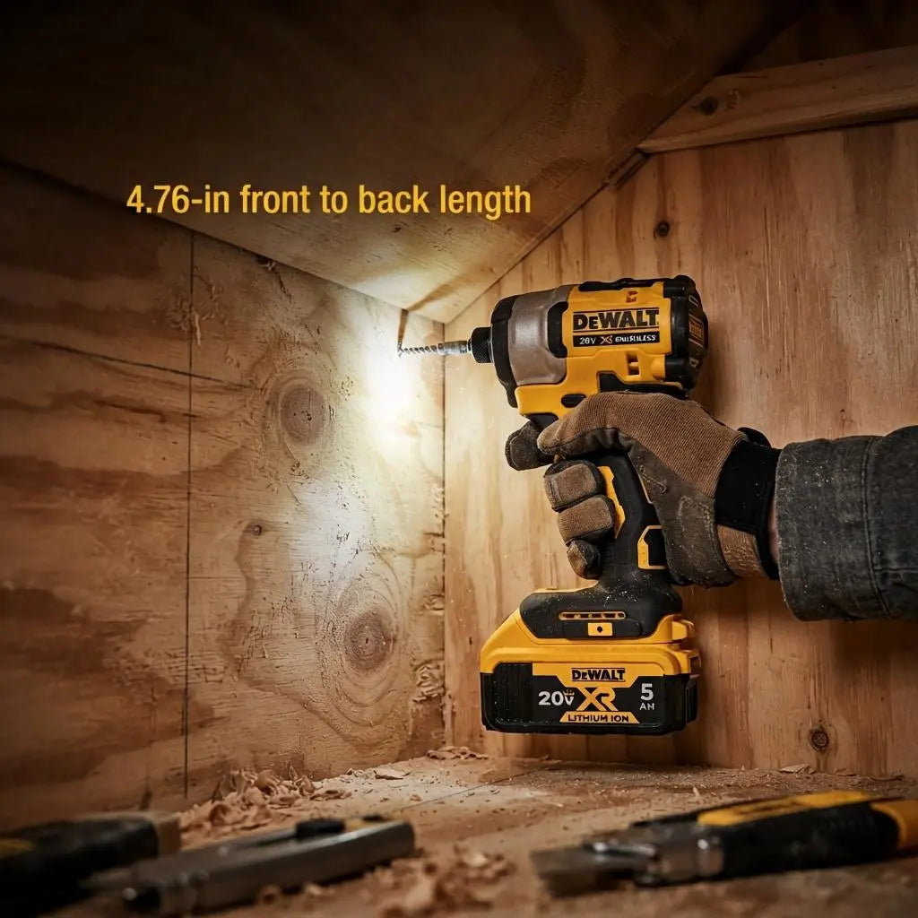 DEWALT DCF850 and DCF805 Set-Fast Rotation and Light Weight for Contractors and Handymen Control Mode Electronic Brake Max Xr Brushless Impact Wrench Green Concrete Drilling Lithium-Ion Cordless Impact Nm Torque Construction Task Grinder High Tool Hog