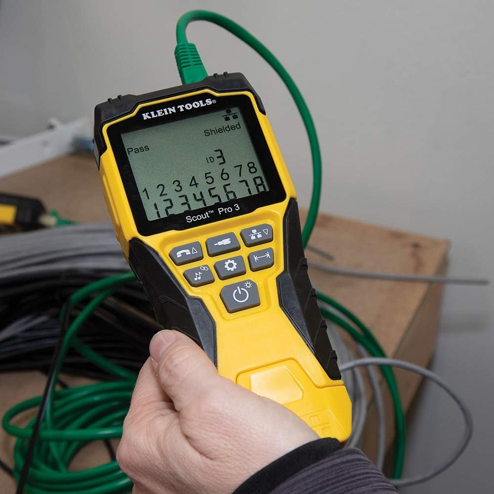 Klein Tools VDV501-851 Cable Tester Kit with Scout Pro 3 for Ethernet / Data, Coax / Video and Phone Cables, 5 Locator Remotes
