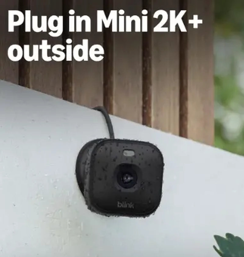 Blink Mini 2K+ 2 Cameras, Black