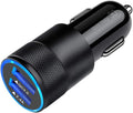 Fast Car Charger, Quick Charging 5.4A/30W Phone USB Adapter Rapid Plug | 2 Port Cigarette Lighter Auto Charger Flush Compatible Samsung, Tablet, Iphone, Ipad, LG, Automobile
