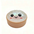 Rui Rui Cute Squishy Dumpling Fidget Toy - Soft TPR Mini Squishies Toys with Mini Steamer Basket, Lovely Facial Patterns, Unisex Sensory Products, Cute Girly Gifts for Kids Favorites Stress Relief Decoration