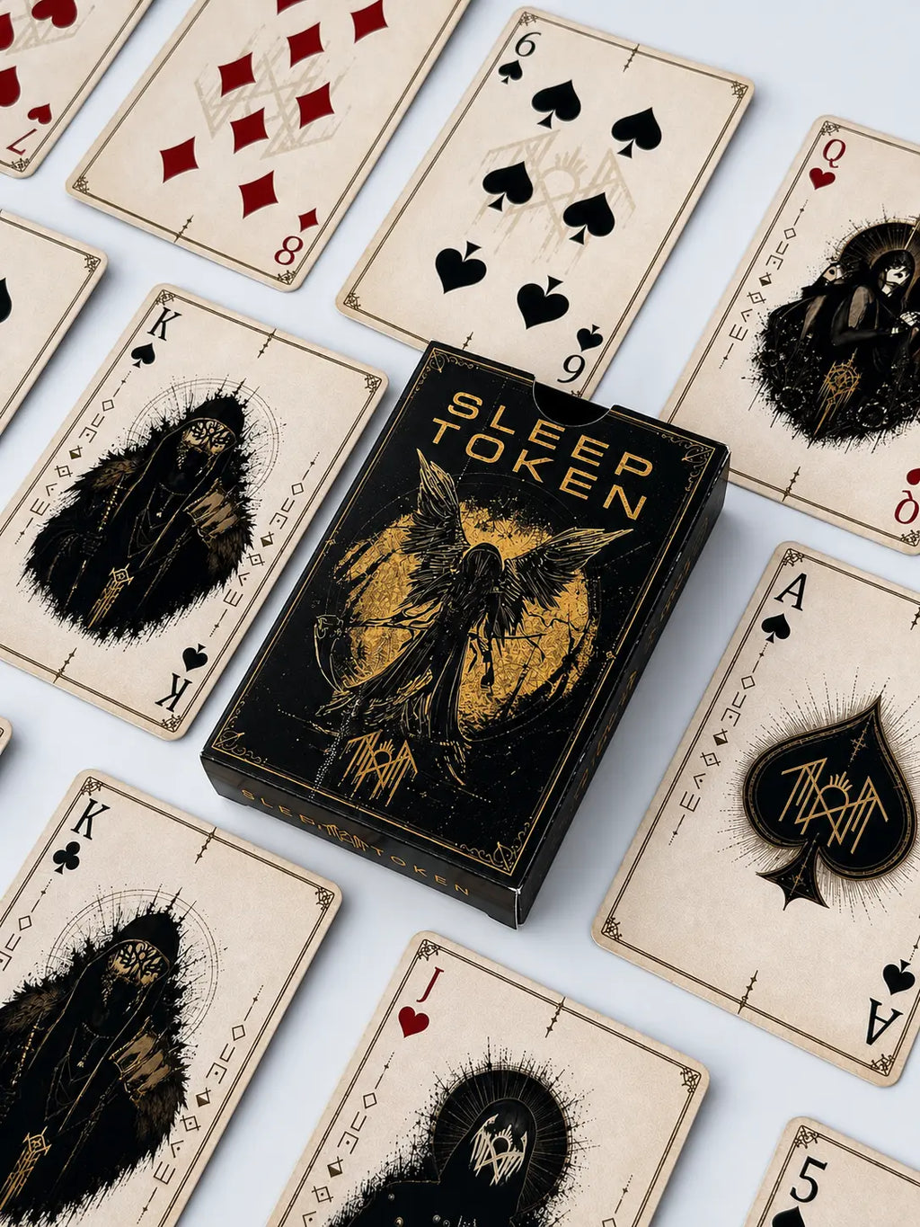 Sleep Token Playing Card Deck - Enchanting Rock Music Collectible for Gamers and Fans | Perfect Gothic Fantasy Gift