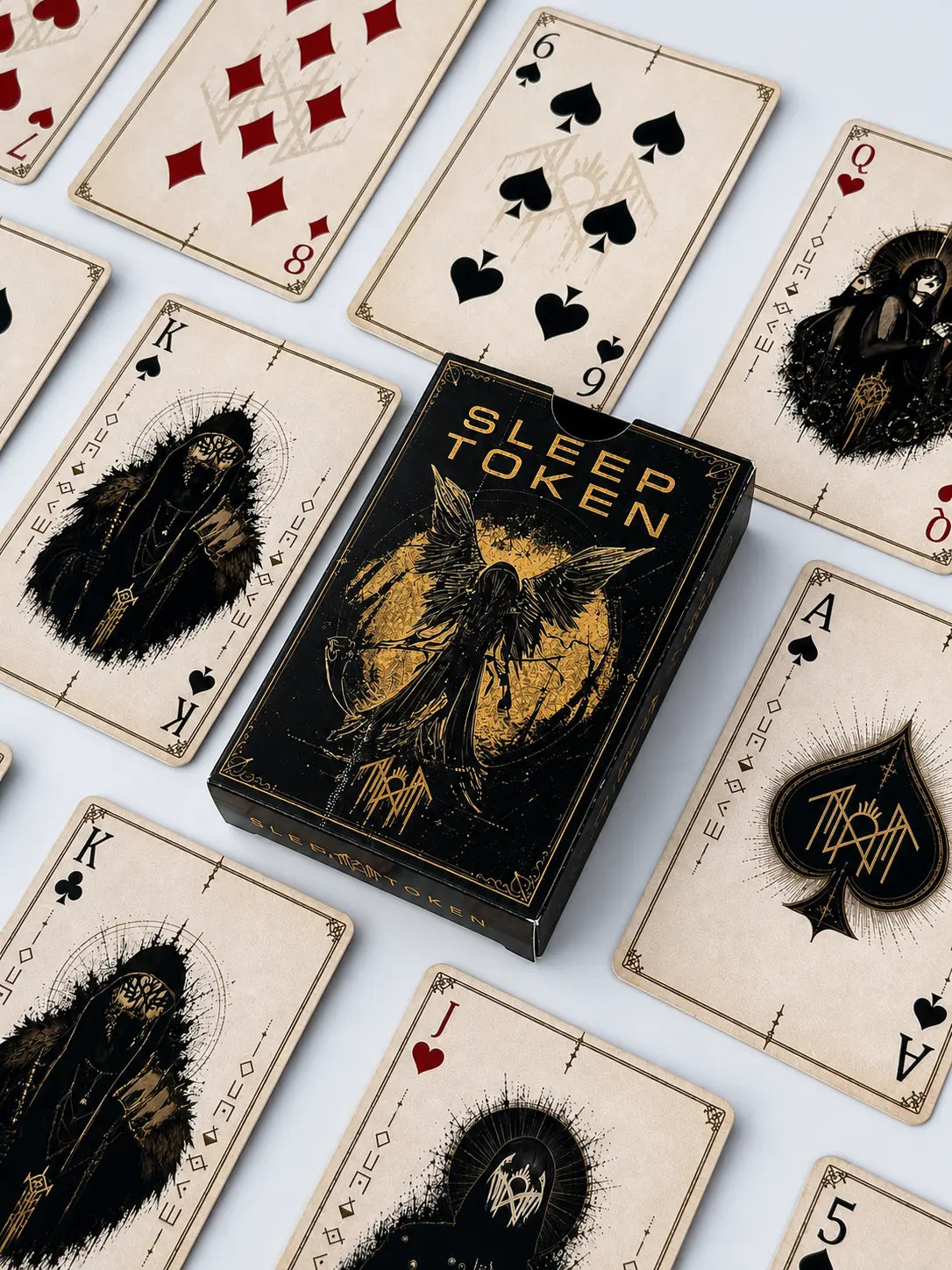 Sleep Token Playing Card Deck - Enchanting Rock Music Collectible for Gamers and Fans | Perfect Gothic Fantasy Gift