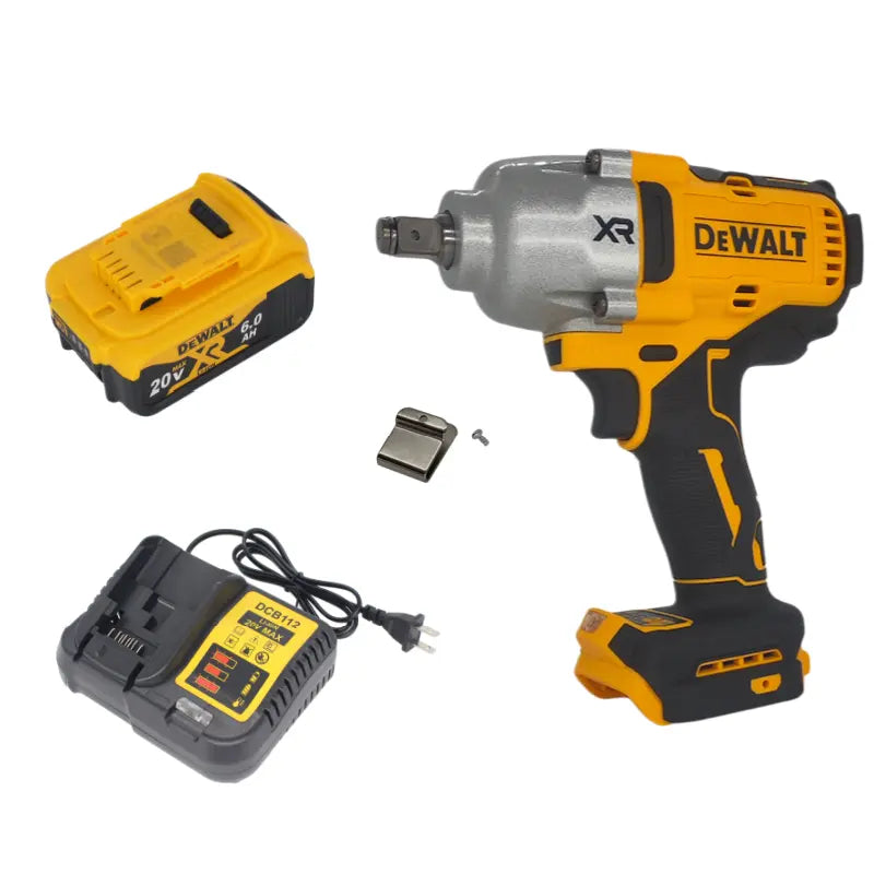 Dewalt Brushless Cordless Impact Wrench - DCF900, 20V, 850 Nm High Torque, Multi-Speed, 1/2" Drive, Hog Ring Anvil, with Battery, for Auto&Indus. & DIY Enthusiasts