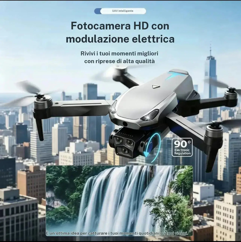 2026 M8 Pro Drone – 4K EIS Camera, GPS & 5G Wifi FPV, Brushless Motor, Optical Flow Hover, Smart Obstacle Avoidance, Auto Return, 360° Stunt Roll, Dual Batteries Included