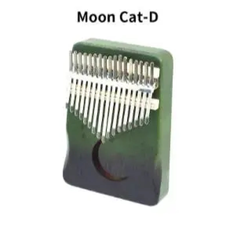 Kalimba Thumb Piano 17 Keys, Portable Mbira Finger Piano Gifts for Kids and Adults Beginners Wood,Summervibes