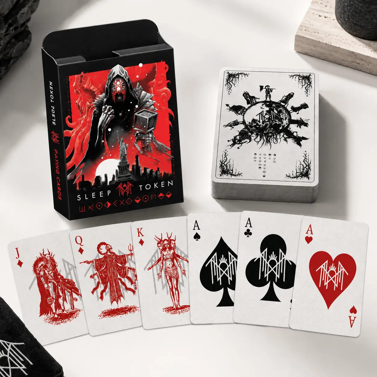 Sleep Token Playing Card Deck - Enchanting Rock Music Collectible for Gamers and Fans | Perfect Gothic Fantasy Gift