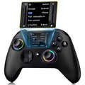 Wireless Interactive Screen Game Controller Compatible with for PC, PS4, Switch, Android, and Ios Devices, Featuring 4 Programmable Buttons, Rapid Fire Function, Six-Axis Gyroscope, Dual Vibration Feedback, and RGB Lighting