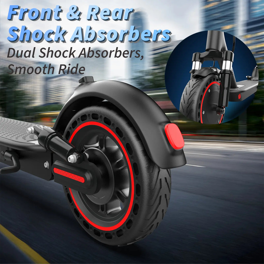 【AOPO】 Electric Scooter 350W/500W Motor, 8.5/10" Solid Tire 19/22MPH Speed Power , Dualsuspension, Certified Foldable Escooterlife Electric Scooter Portable Brakes App Controlrange Kick Scooter Dual-Suspension Adult Electric Ev Scooter Tiktokshopbacktosch